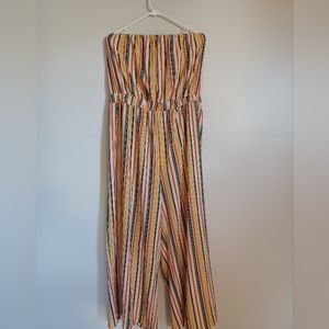 Shein curve strapless romper